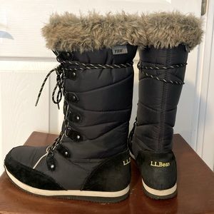 L.L. Bean Tall Navy Snow Boot